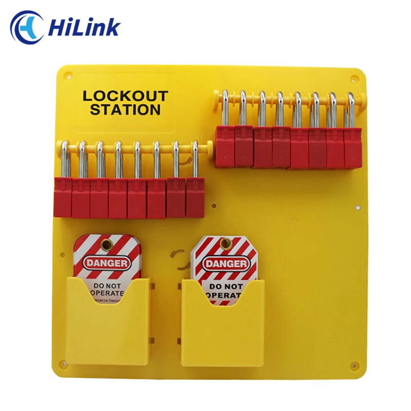 Durable Safety Overhaul Equipment Lockout,3 Types Open Lockout Tagout Station Board Accommodate Padlock Hasp Tags