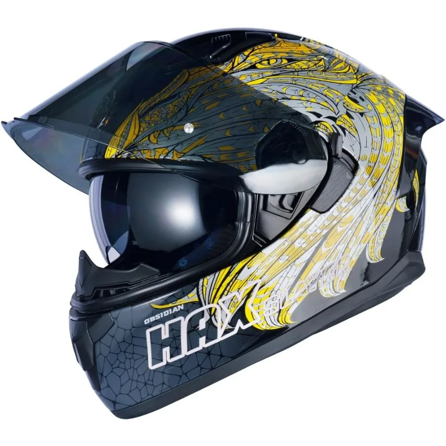 

Полнолицевой мотоциклетный шлем для взрослых с двойным козырьком, предназначенный для уличных и спортивных велосипедов с линзами Pinlockready, совместимый с DOT