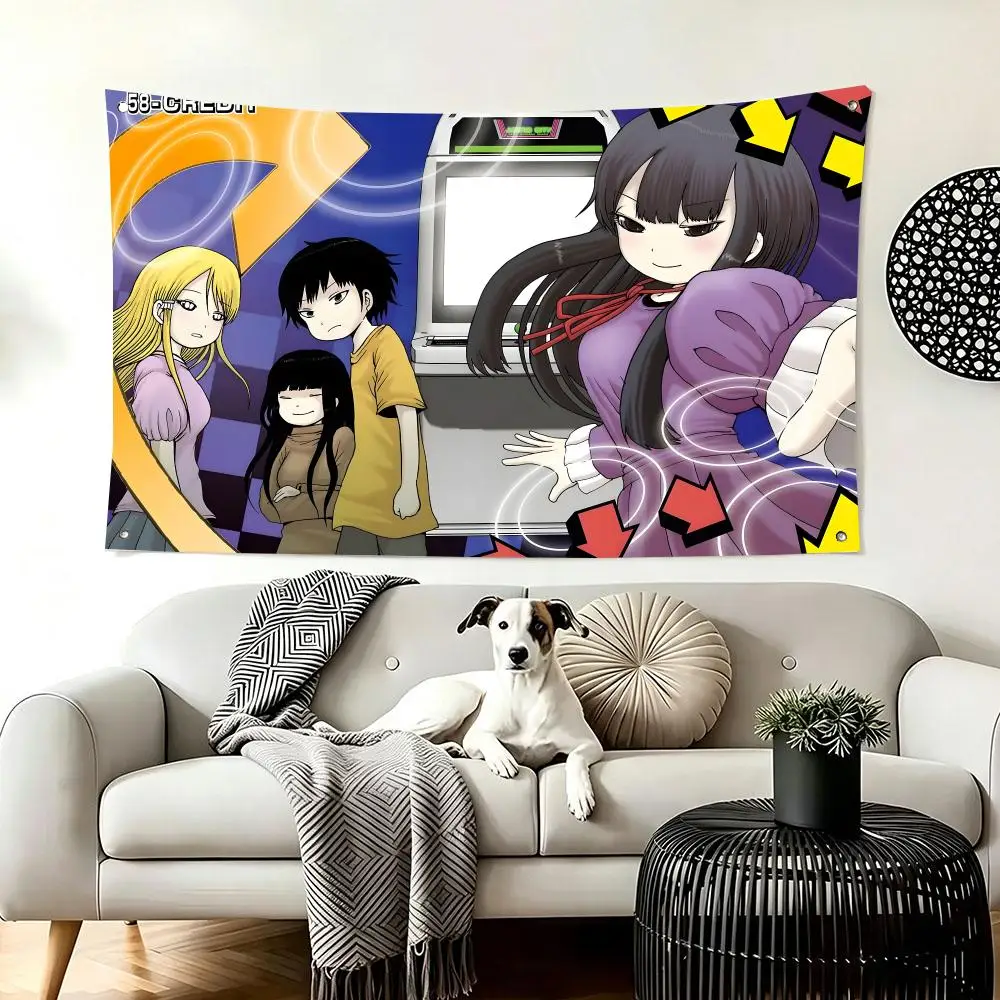 Anime Hi Score Girl Flags  For Living Room Home Dorm Decor Wall Outdoor Camping Party Banner Gifts