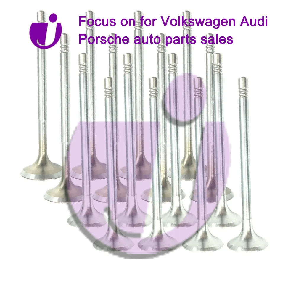 

intake valve 036109601AD 03C109601M 03C109601J exhaust valve 036109611K 036109611S 036109613 for Audi A3 VW Golf 5 6 1.4TSI