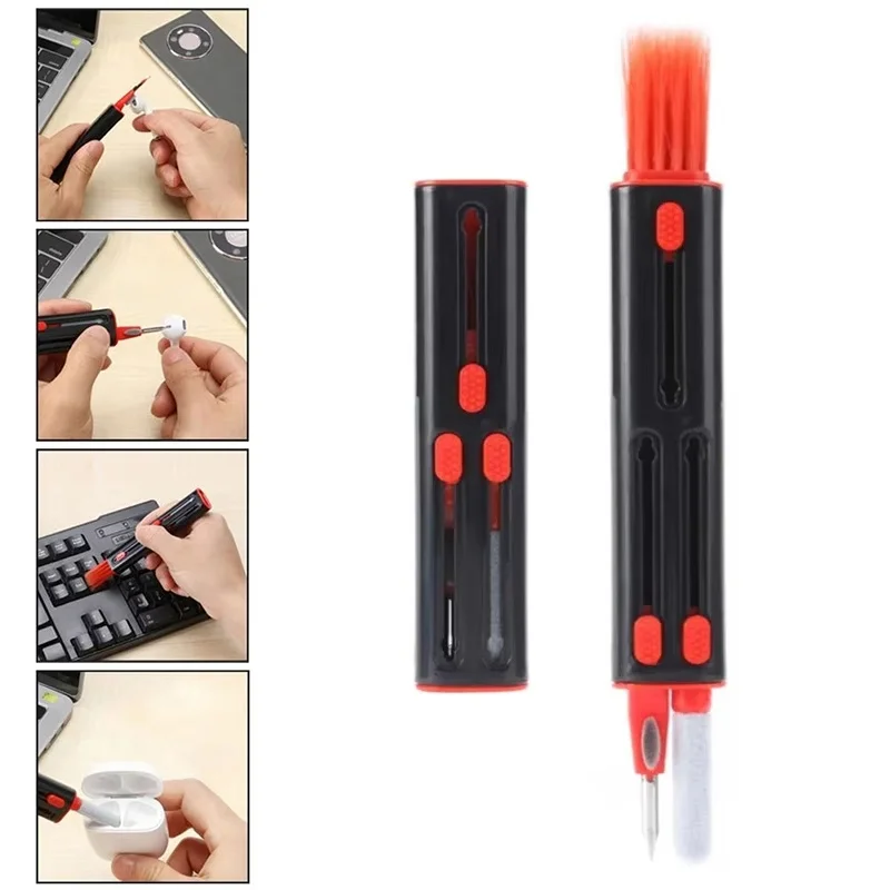 Stylo de nettoyage multifonction 3 en 1 pour écouteurs Bluetooth, outils de nettoyage pour écouteurs Apple Airpods, Kit de stylo de nettoyage pour écouteurs Huawei