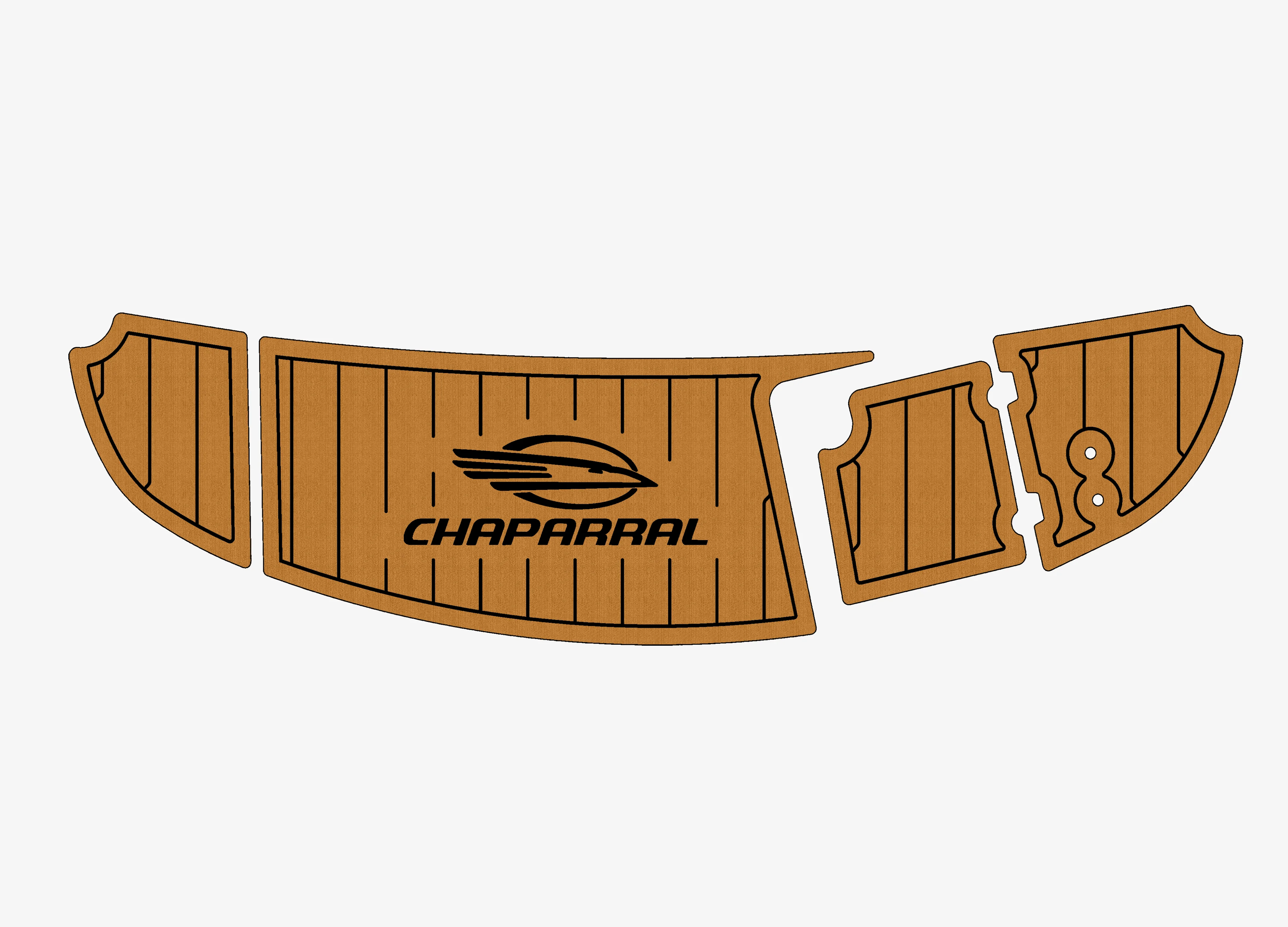 

Противоскользящее самоклеящееся покрытие из ЭВА под тик 6 мм для палубы лодки, для яхт Chaparral 215 SSI 2003-2011 годов, прочное морское напольное покрытие для кокпита