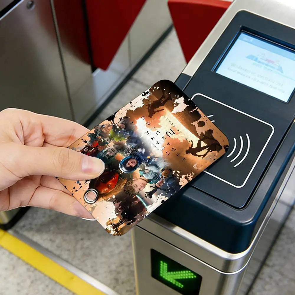 

Креативный держатель для карт в стиле INS с мультяшным дизайном для студентов (на 1 карту): для карт питания, проездных, рабочих карт и т.д. (по мотивам игры Death Stranding)