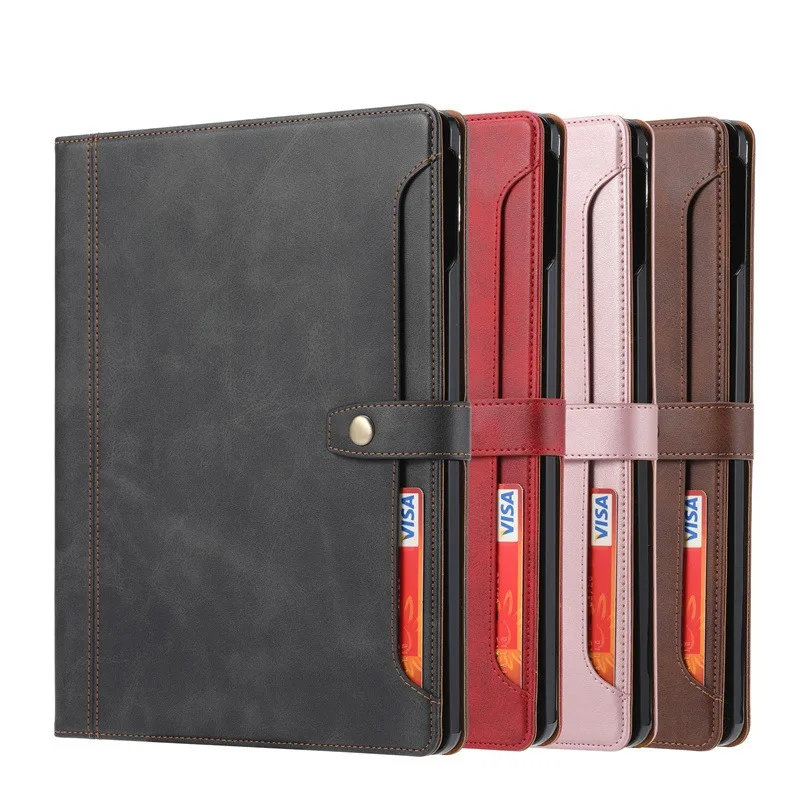 Tablets Case for iPad 9th 10th Generation Air4 5 Mini6 Accessories PU Leather Case with Card Holder Pro 12 9 Inches Cover