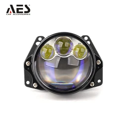 AES UX-3 Tri Laser Bi Led Projector 80W Super Power Car Headlight Projector Bi Led Headlight for Car Accessories