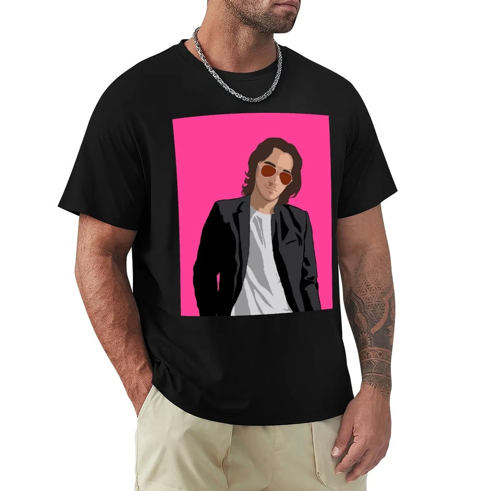 

Pink Portrait T-Shirt baggy shirts new edition Funny t-shirts Funny t-shirt mens plain t shirts