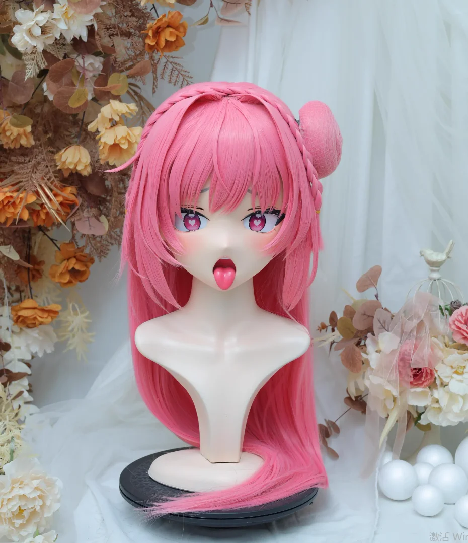 (NFD-14-19) تخصيص كامل الرأس مع قفل كروسدريس دمية أنثى/فتاة انمي ياباني شخصية كرتونية كيغ تأثيري قناع كيجورومي