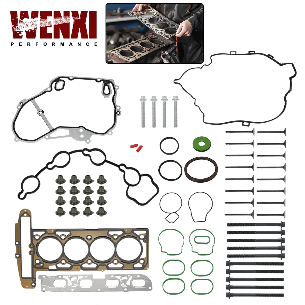 Cylinder Head Gasket Full Set with Head Bolts 55563529 For 2010-2013 Buick Verano Chevy GMC 2.4L