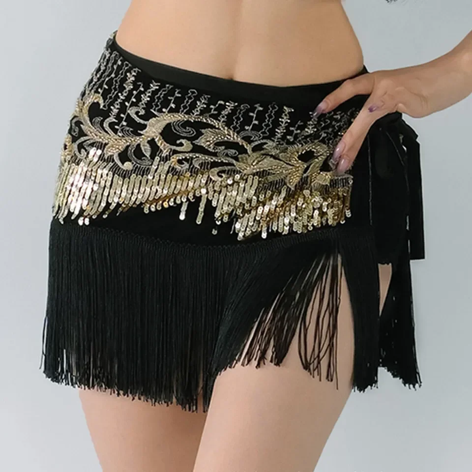 Women'S Tassels Sequin Skirt Sparkly Lace Up Waist Adjustable Mini Party Sequin Skirt High Waist Summer Vintage Mini Skirts