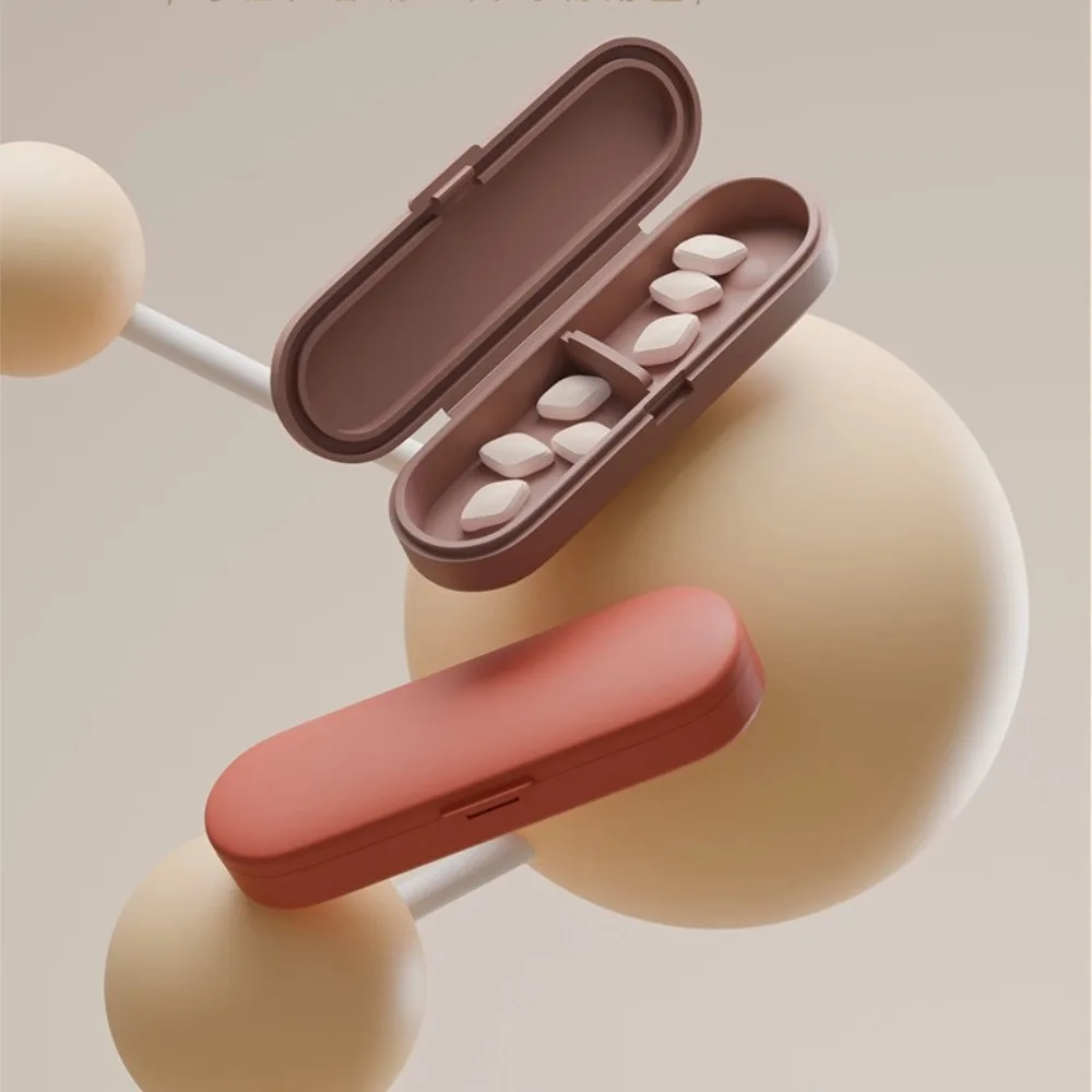 Neuer Hochwertiger Tragbarer Mini-Pillenorganizer mit 1/2 Fächern für Vitamine, Nahrungsergänzungsmittel, Fischöle und Medikamente
