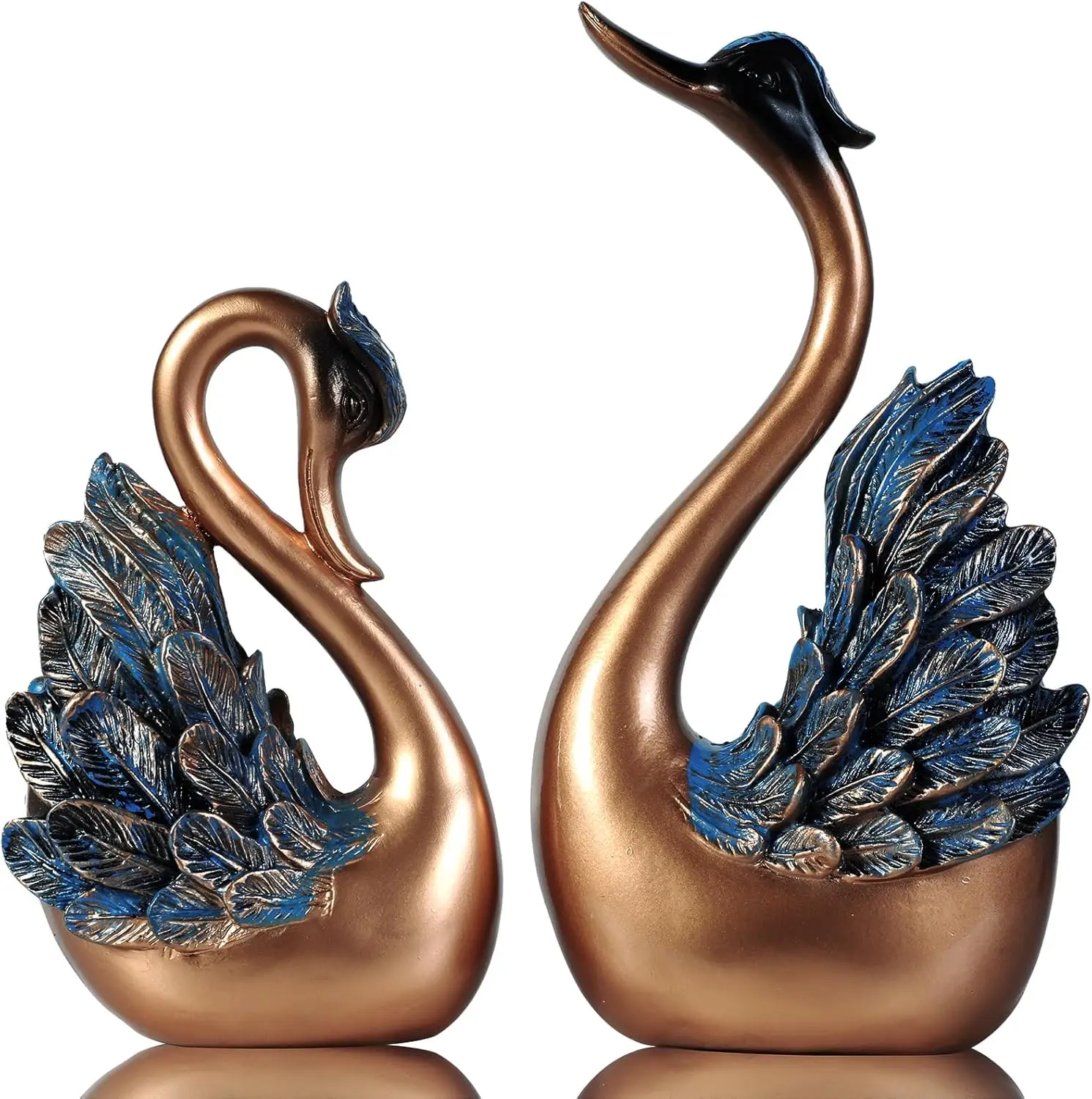 1pcs Swan Statues Couple's Home Decorations for Living Room Decor and Accessories, Sculptures Home Decor for Coffee Table