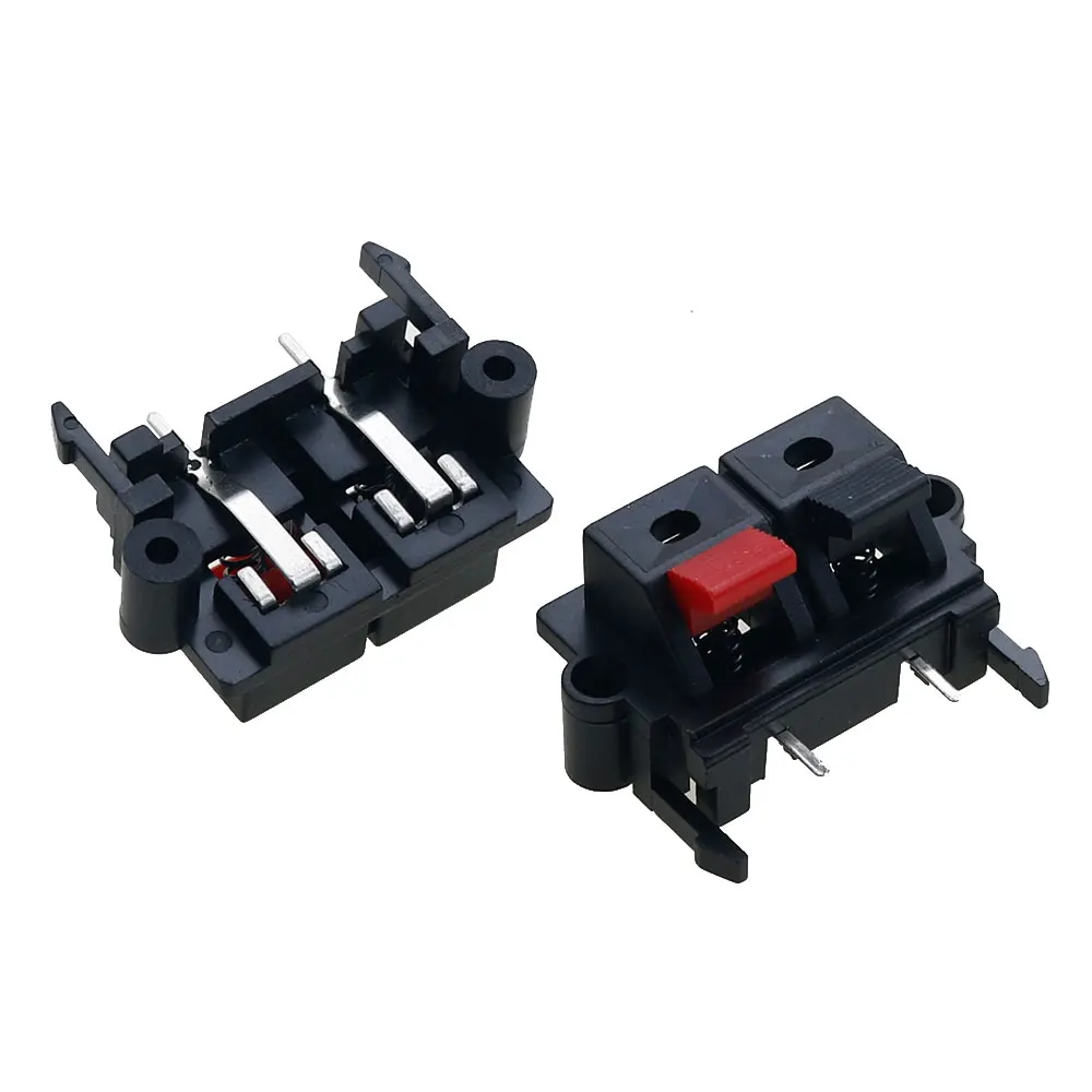 2Pcs/lot Connector Terminal 2P 3P Push In Jack Spring Load Audio Speaker Terminals Breadboard Clips WP2-19/WP3-19/WP4-19