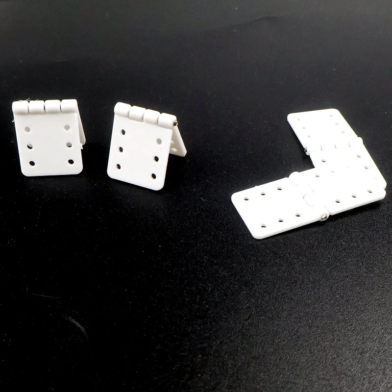 40pcs/lot Nylon & Pinned Hinge 20x36mm 16x29mm 12x24mm For RC Airplane Plane Parts Model Replacement