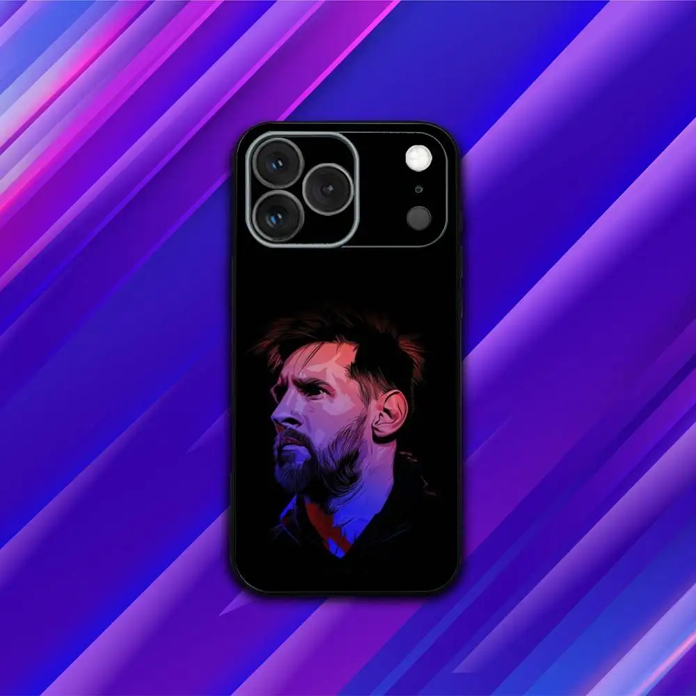 لا. حافظة هاتف M-Messi لكرة القدم لهاتف iPhone 17,16,15,14,13,12,11,Pro,Max,Plus,X,XS,SE4,E,Mini,Soft Black Case #5