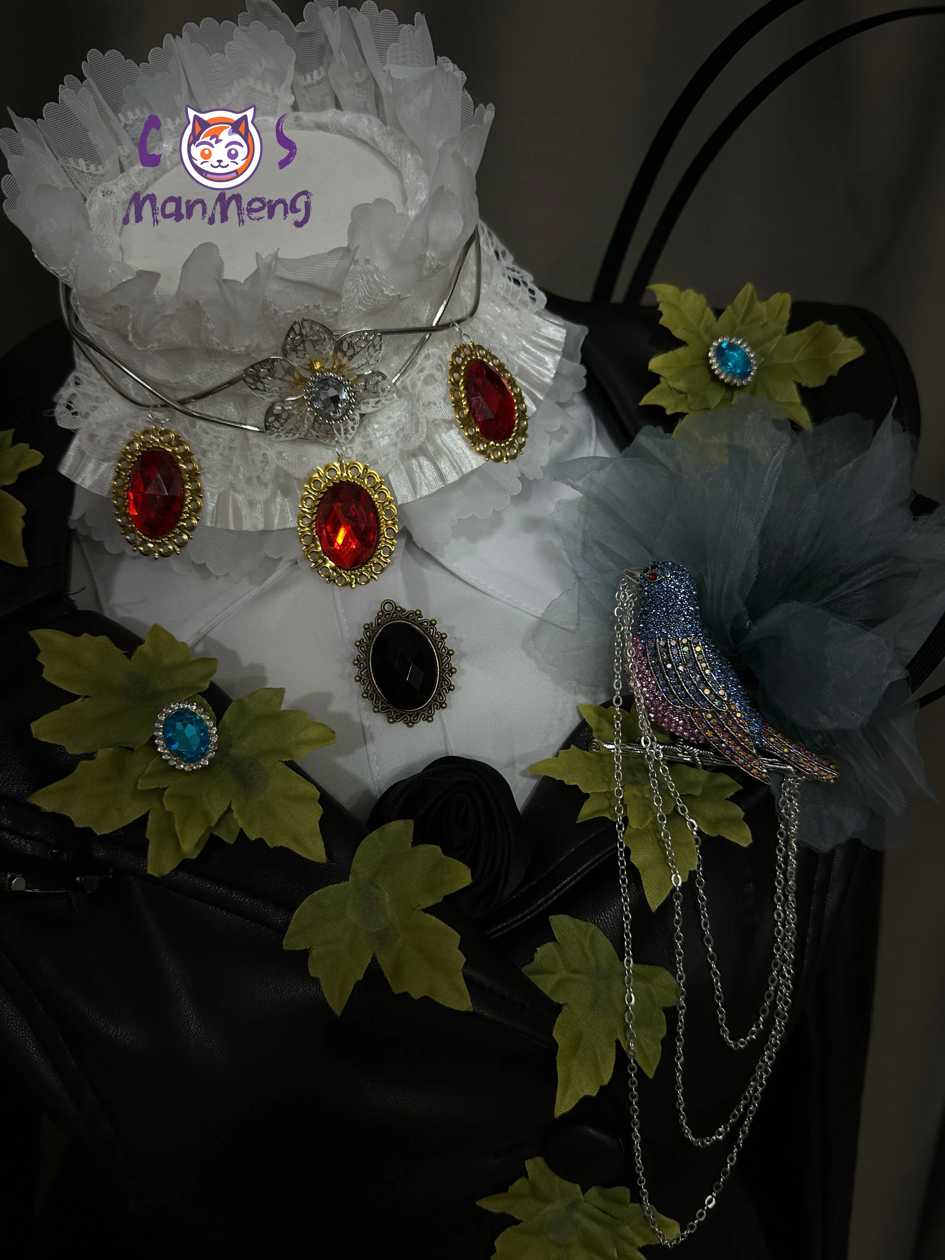 

Костюм для косплея Evelyn Mora Identity Ⅴ, готический костюм на Хэллоуин, рубашка, платье, шляпа, аксессуары, обувь, женская униформа для вечеринки на Хэллоуин