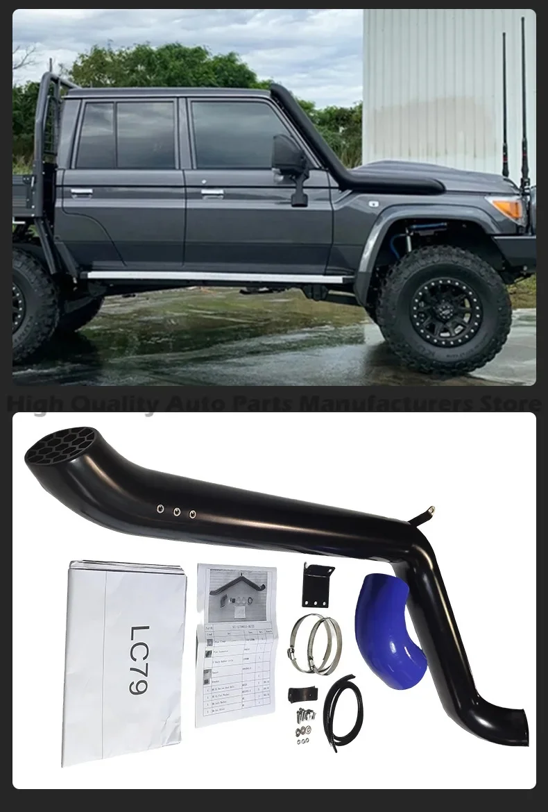 For Toyota Land Cruiser LC76 LC78 LC79 2007+ Snorkel Kit Stainless Steel Waterproof Air Intake Off-Road 4x4 - view 4