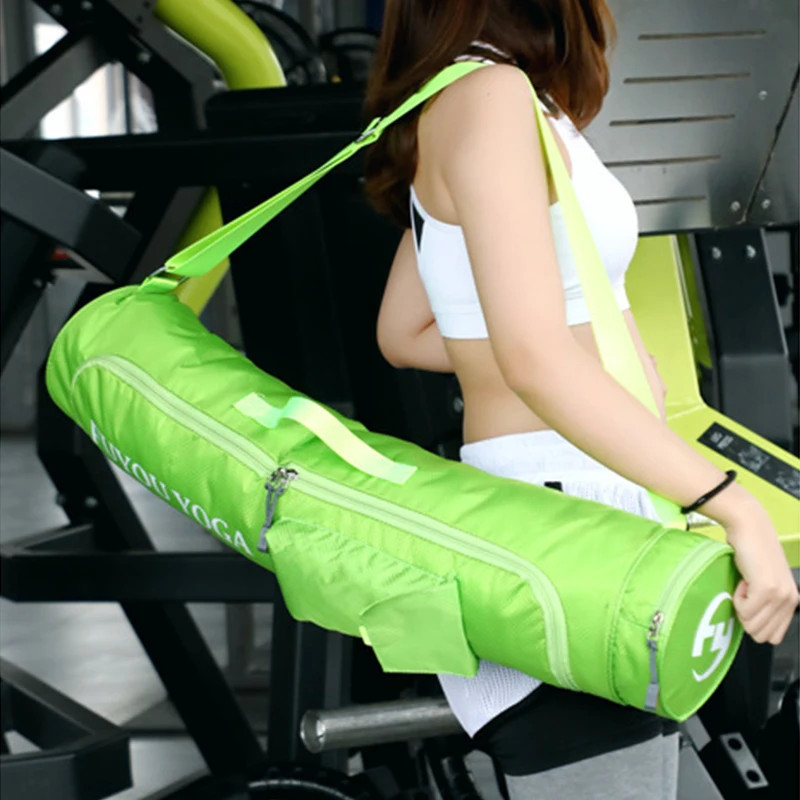 Yoga Mat Storage Bag Female Multiple Pockets Waterproof Sports Fitness Yoga Bag Large Capacity Lightweight Yoga Mat Carrier Case