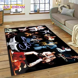 3D Retro E-Elvis Presley Star Carpet Rug for Bedroom Living Room Home Sofa Decoration,Children Game Large Decor Floor Mat Gift