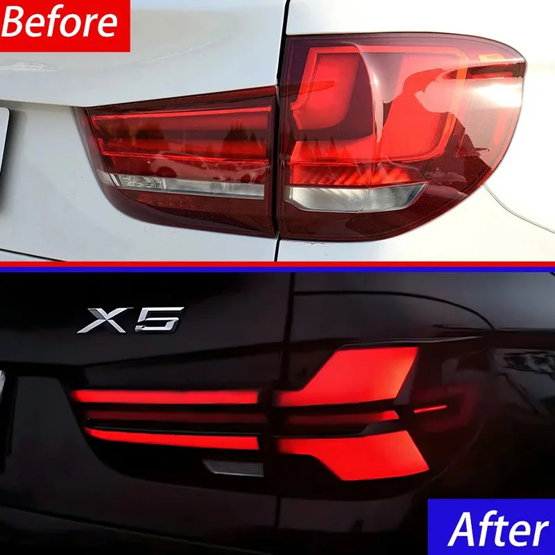 Car Taillight Assembly For BMW X5 2014-2018 Upgrade G05 Style Auto LED Rear Lamp Accessories Plug and Play Streamer Turn Light 0