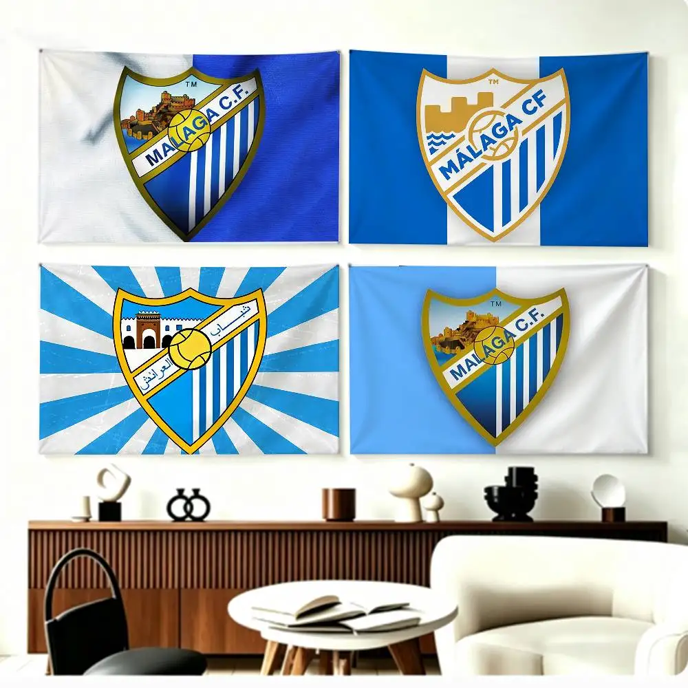 

FOOTBALL M-Malaga C-CF SPAIN Flags Wall Hanging Background Art Banner for Bedroom Home Outdoor Decor