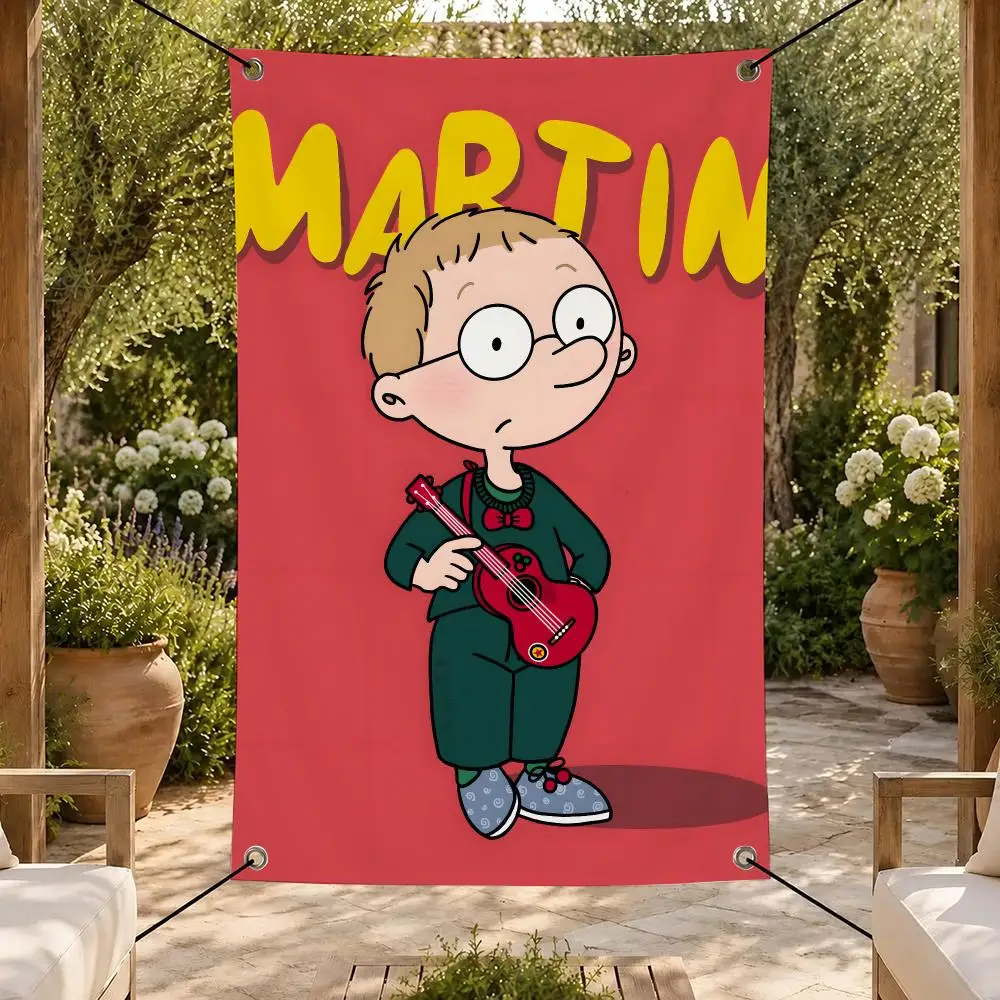 Moive M-Martin Morning Flags Vertical Flag For Garden Party Living Room Home Wall Decor Bedroom Outdoor