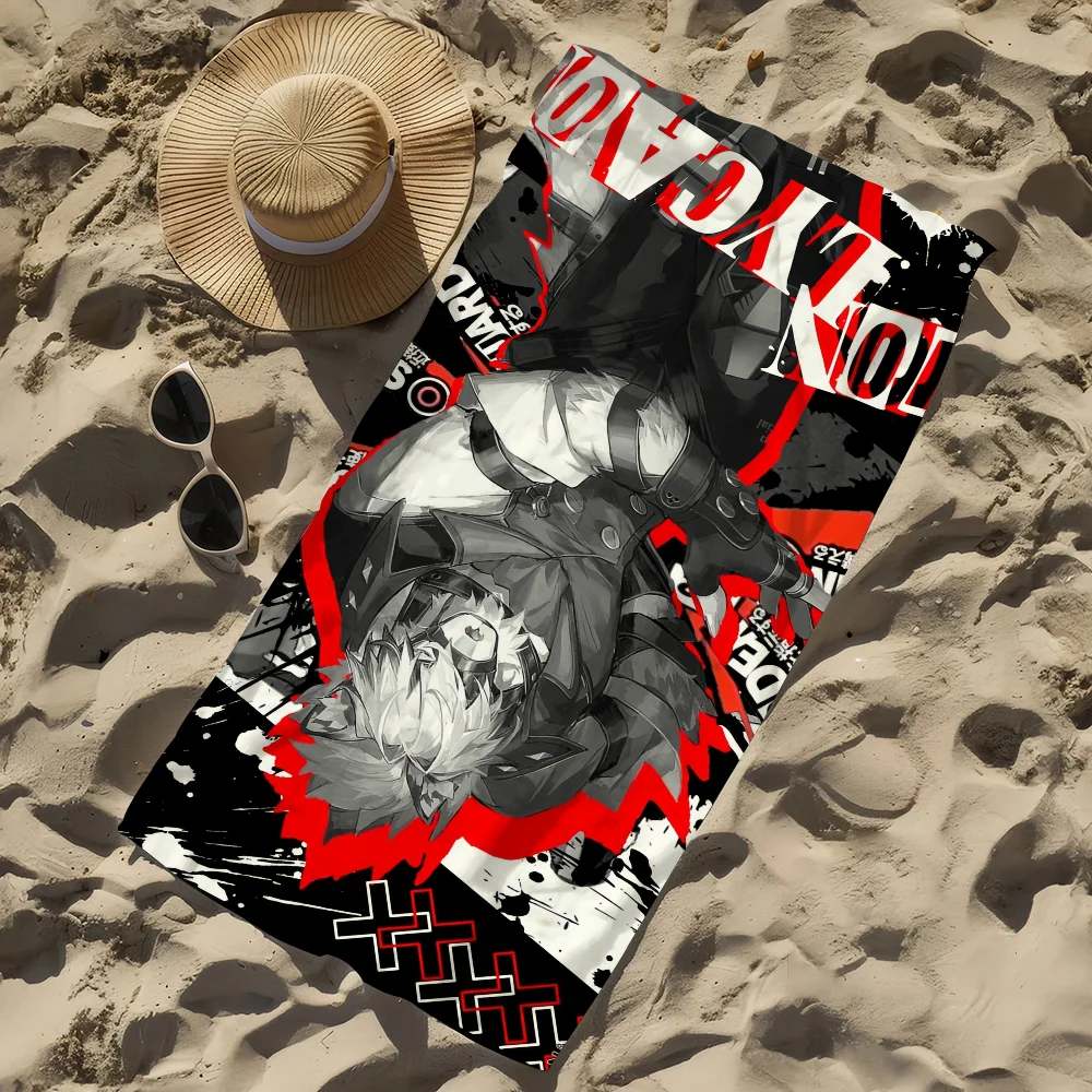 منشفة لعبة L-lyca-on للشاطئ سريعة الجفاف وناعمة لحمام السباحة هدية للسفر وصالة الألعاب الرياضية والتخييم والرياضات #5