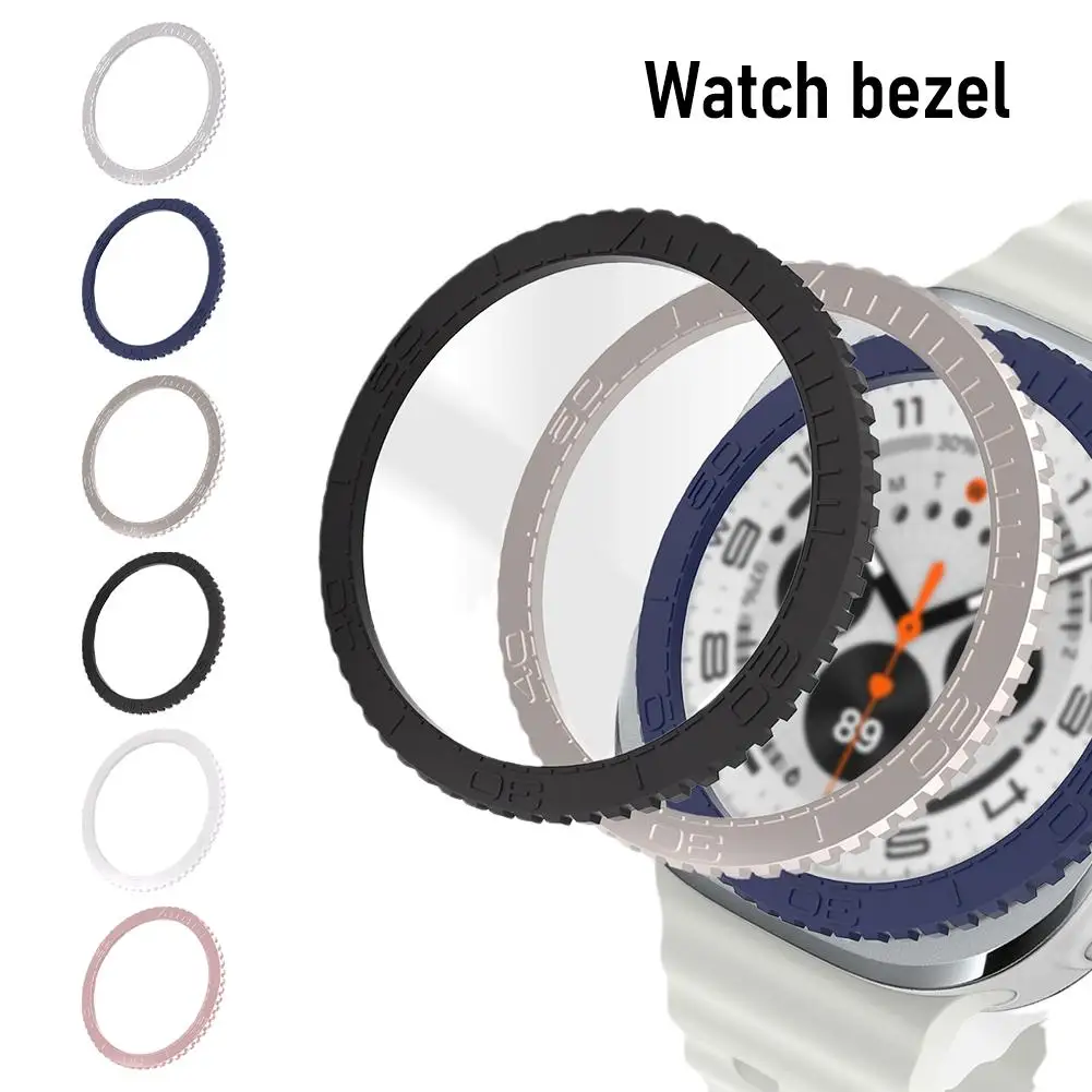 Para samsung galaxy watch 7 ultra moldura de metal relógios escala pulverização óleo novas capas s1n9 tempo protetor proteger f2z1