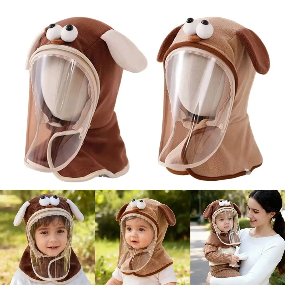 Unisex Cartoon Winter Hat Windproof Adjustable Baby Hat Cold Protection Detachable Face Mask