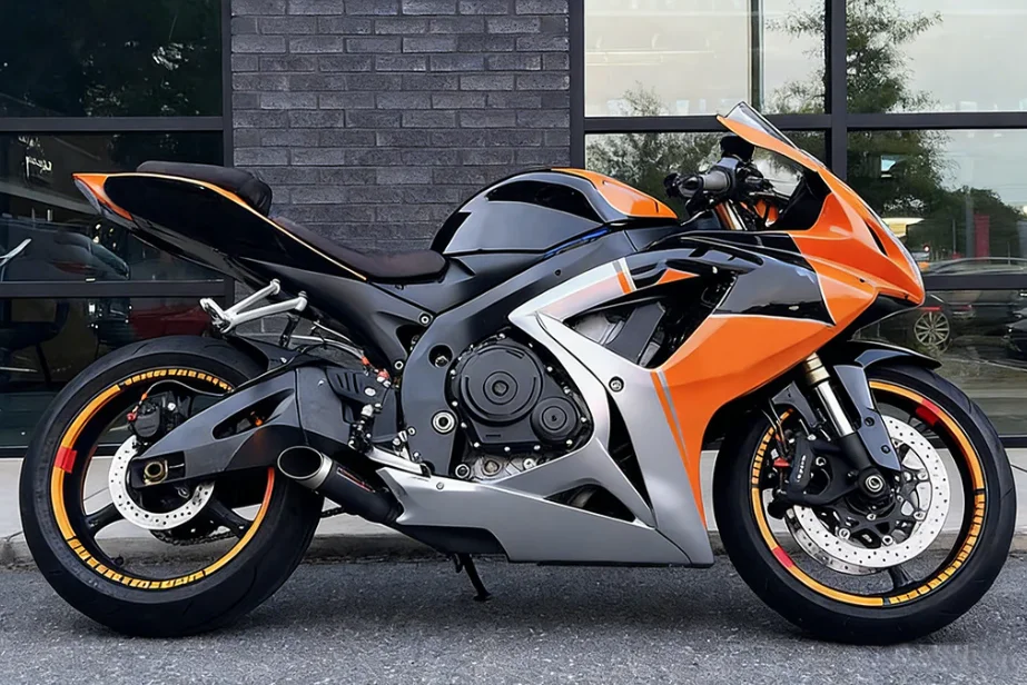 4 Gift new ABS fairing kit - suitable for Suzuki GSX750 K6 2006 and 2007 model vehicles as an aftermarket accessory Customizable