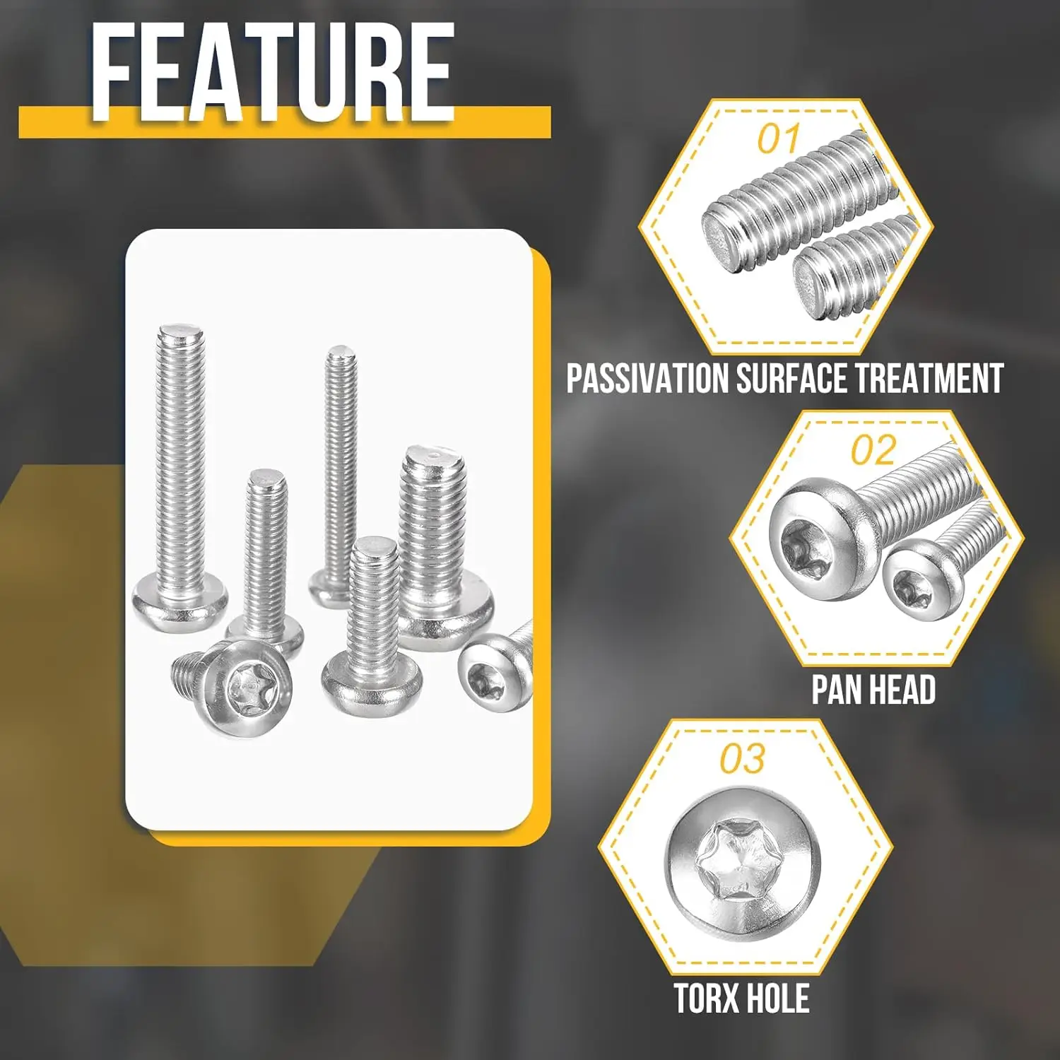 2-50 قطعة M1.4 M1.6 M2 M2.5 M3 M3.5 M4 M5 M6 M8 M10 ستة الفص توركس عموم ستة الفص جولة رئيس الترباس المسمار GB2672 304 الفولاذ المقاوم للصدأ #4