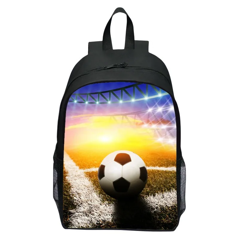 New Printed Flame Football Pattern Backpack Cartoon 123 Grade Lightweight Backpack One Piece dropshipping