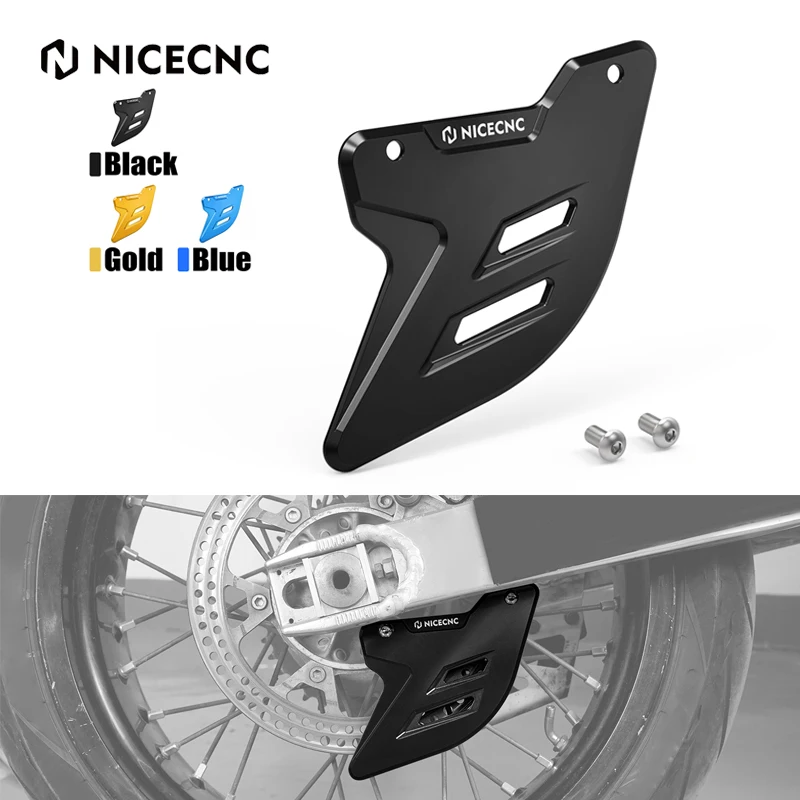 NICECNC For Suzuki DRZ400SM DR-Z 400 SM 2005-2024 Aluminum Rear Brake Disc Guard Cover Protector 2023 2022 2021 2020 2019 2018