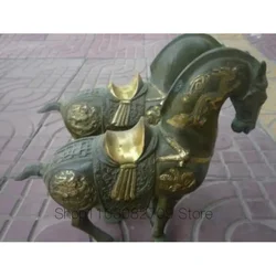 Qing Dynasty (QianLong1736-1792) bronze gilt Horse Statue/ Sculpture, A pair