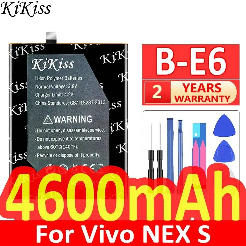 

High Compatibility B-E6 For Vivo Nex S Long-Lasting Performance Mobile Phone Battery 4600mAh