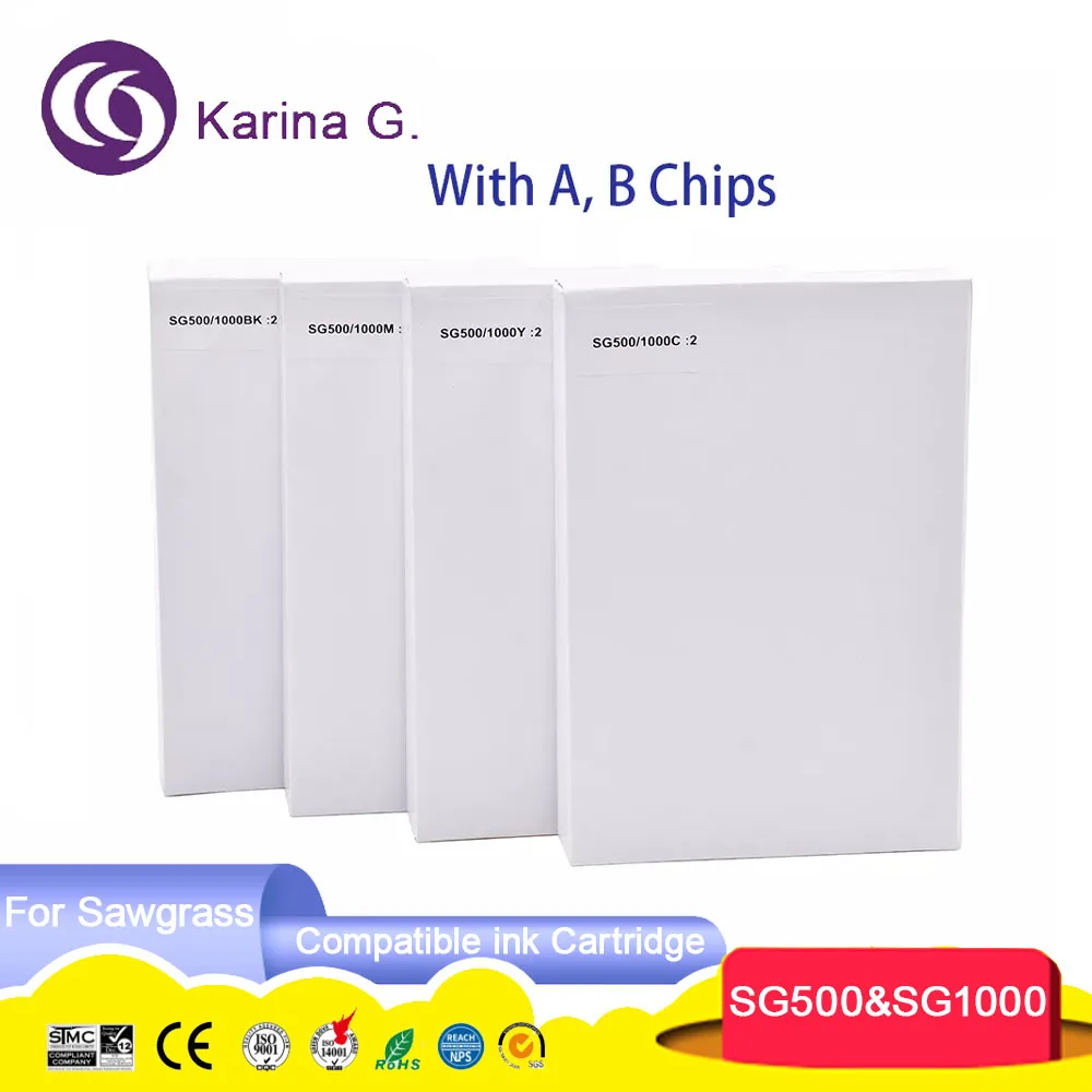 

SG500 SG1000 SG 500 SG 1000 Premium Color Compatible Sublimation Inkjet Ink Cartridge for Sawgrass SG500 SG1000 Printers