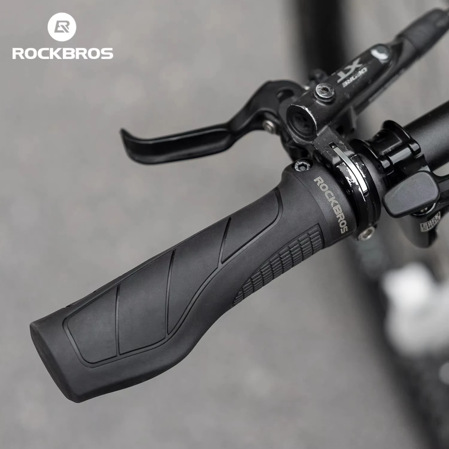 

ROCKBROS Bicycle Grips Shockproof Bike Handlebar Cover Anti-Slip Bike Cycling Handlebar Comfortable Locked Grips Accessories