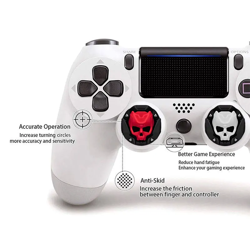 Funda de silicona suave con diseño de caricatura para joystick, compatible con Sony PS5, PS4, XBOX, Switch Pro y controladores GameSir, cubierta protectora para joystick 5