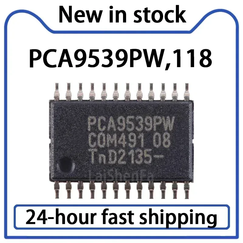 5PCS PCA9539PW,118 TSSOP-24 16 Bit I2C Bus I/O Extender Port Chip Stock