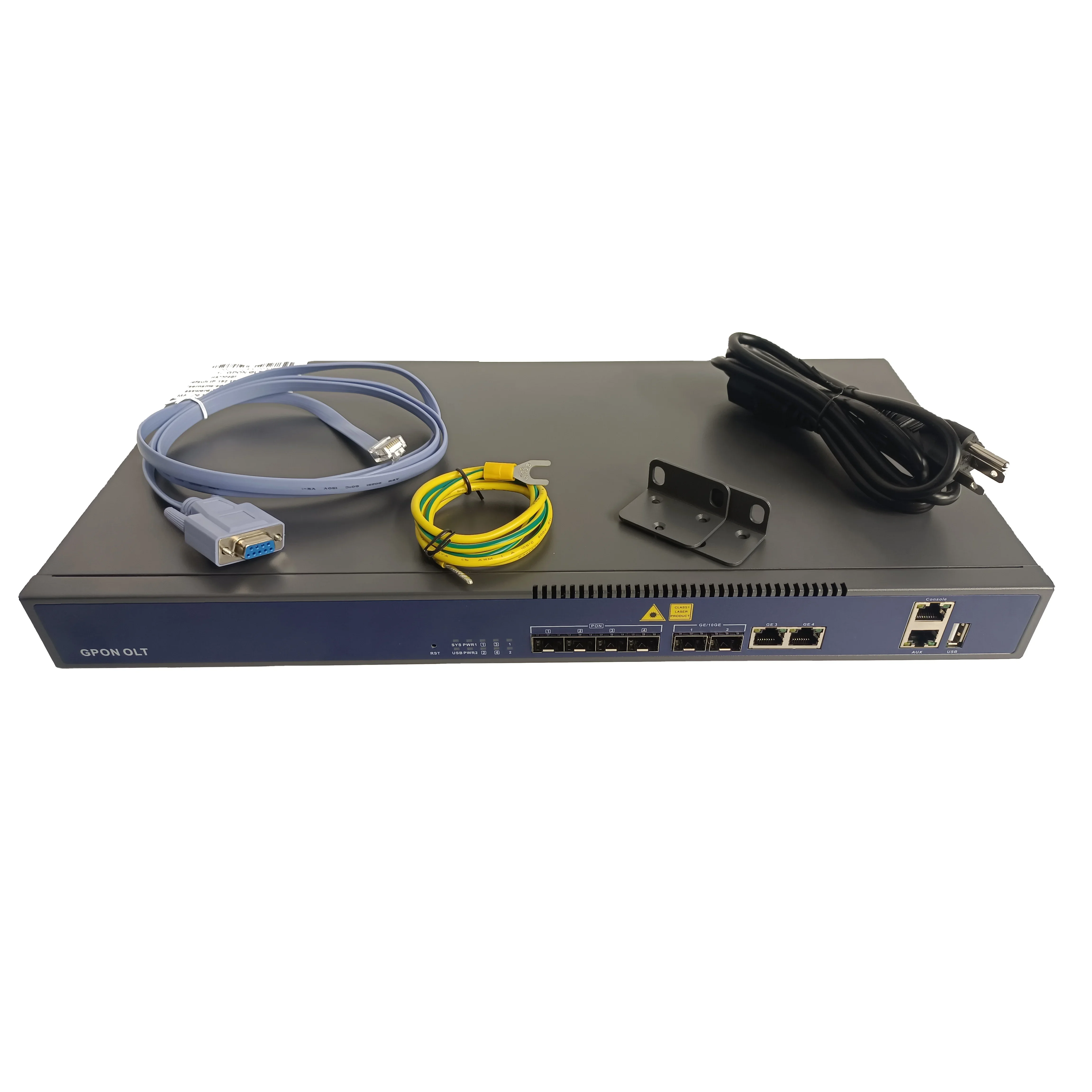 hioso compatible  GPON olt  mini 4 pon ports web snmp olt gpon 4 ports with 4 C+++ SFP modules