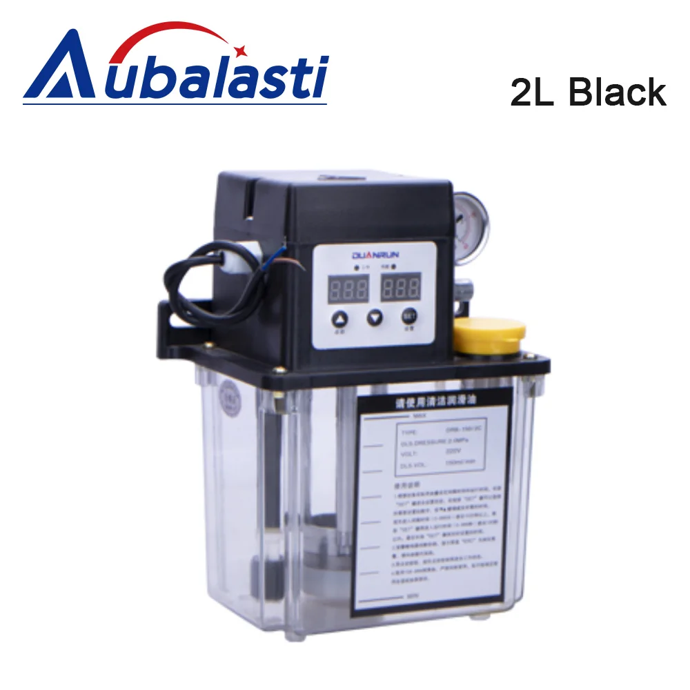 Bomba lubrificante Aubalasti 2L / 3L Bomba de óleo lubrificante automática 220V CNC eletromagnética para roteador CNC