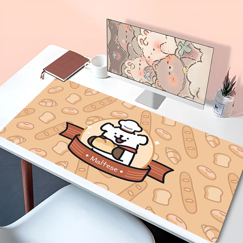 Mouse pad pc girassol kawaii tapete de mesa linha cão anime teclado portátil hd impressão desktop mouse tapete computador dos desenhos animados mousepad