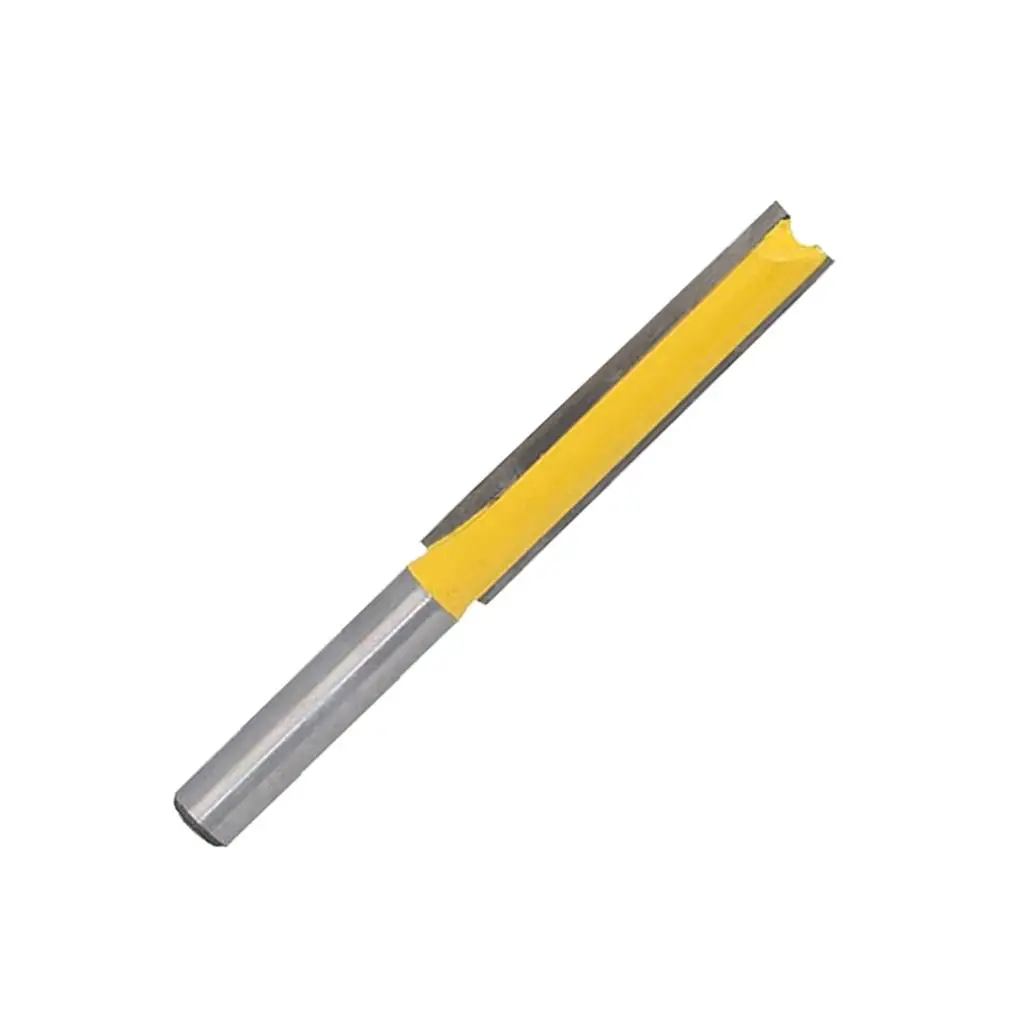 Woodworking Tool Extra Long Straight Router Bit Carbide Milling Cutter for Slotting and Trimming