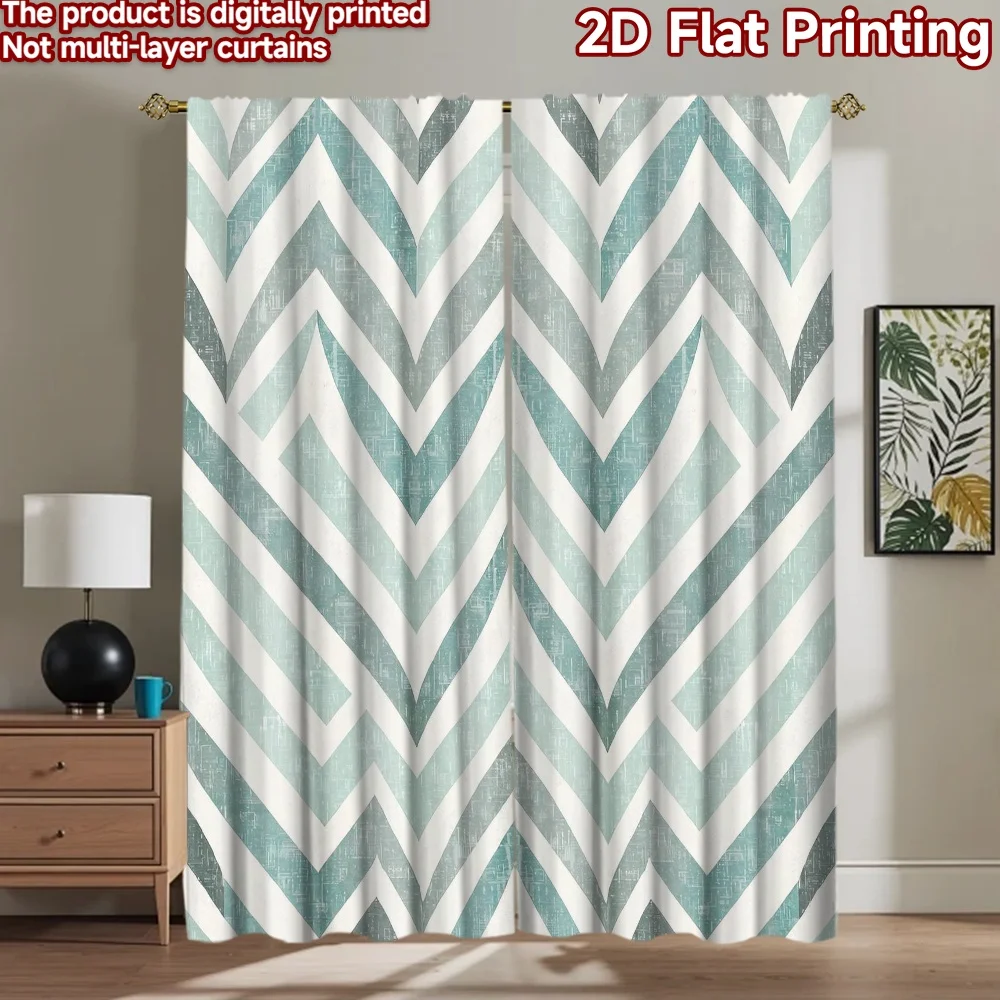 

1pc 2D flat Photography Backdrop Popular Background cloth Blue Zigzag Stripes 100% Polyester Birthday Party Perfect for Suitable