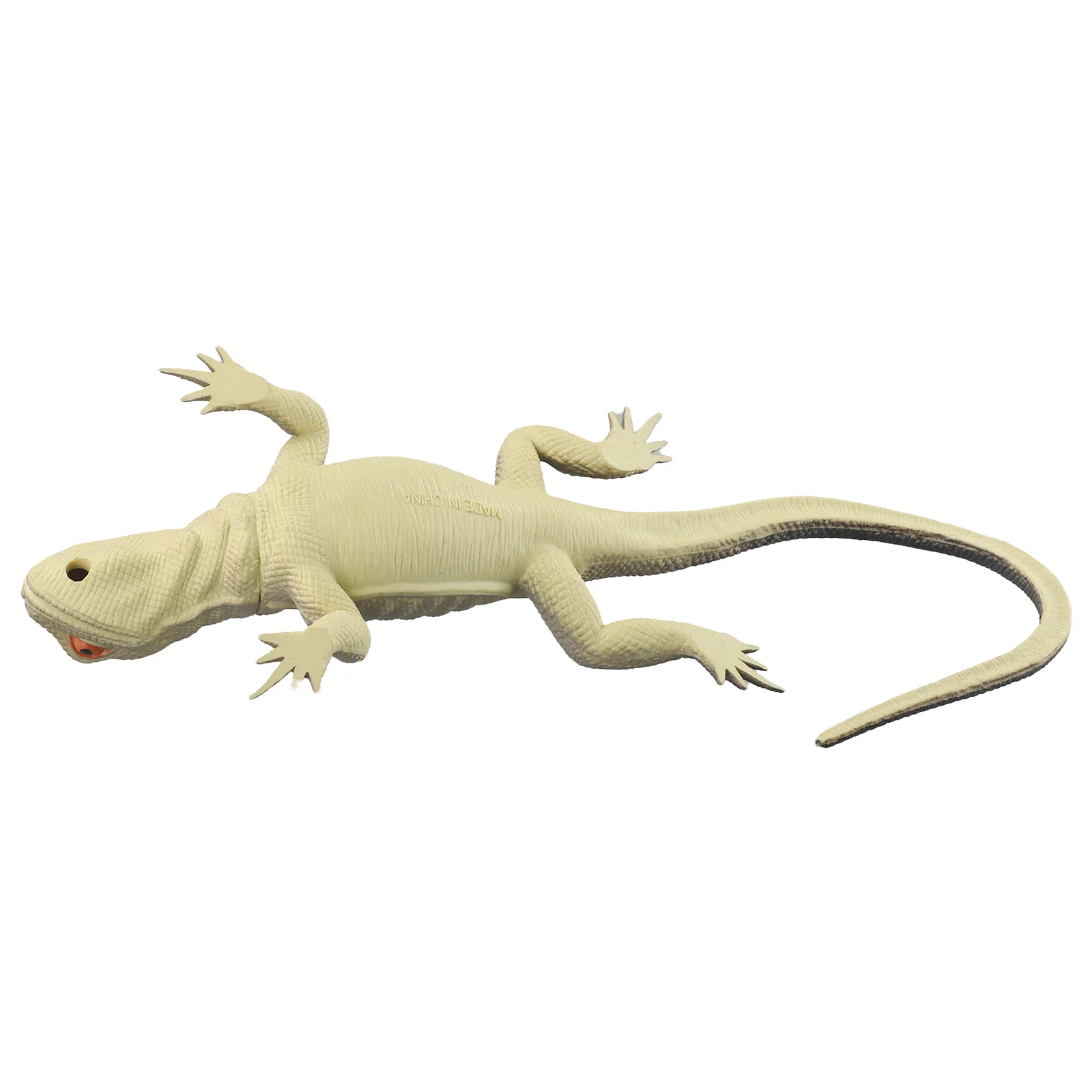 Lifelike Shape Rubber Lizards Rubber Vocal Animal Model Zoo Reptile Color Random Lifelike Shape Toy Collection