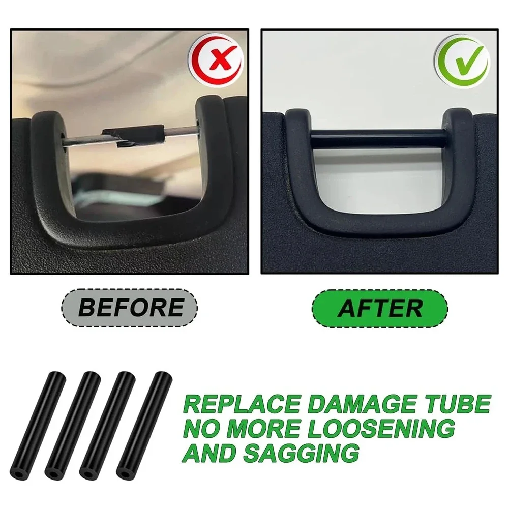 Sun Visor Tubes Sun Visor Repair Kit Car Maintenance Easy Installation Factory Specifications Fit For JK 2007-2017