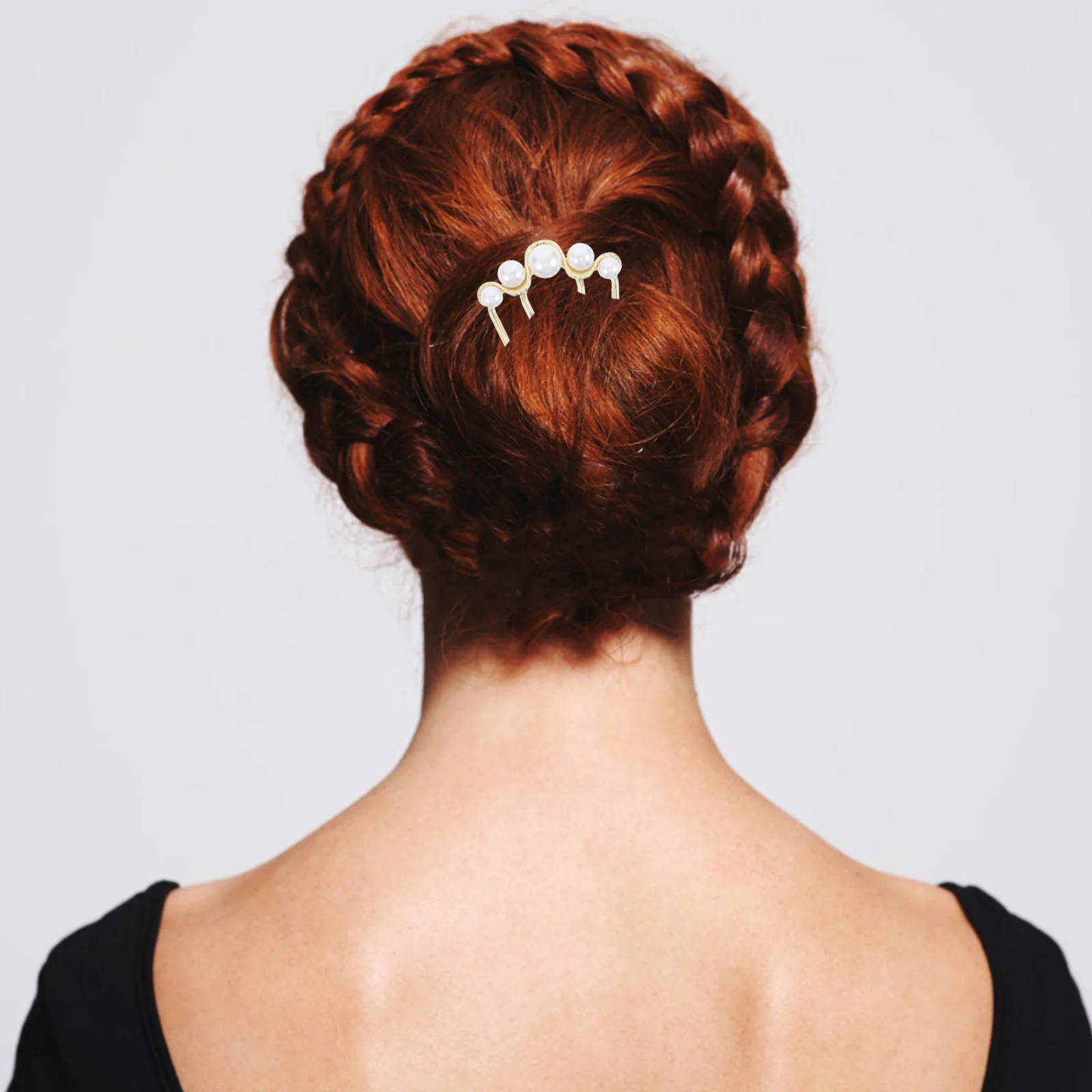 

4-Claw Forks Vintage Metal Bun Hairpin Women Hair Styling Tool Side Combs Updo Accessories Hair Bun Maker Clip French Style