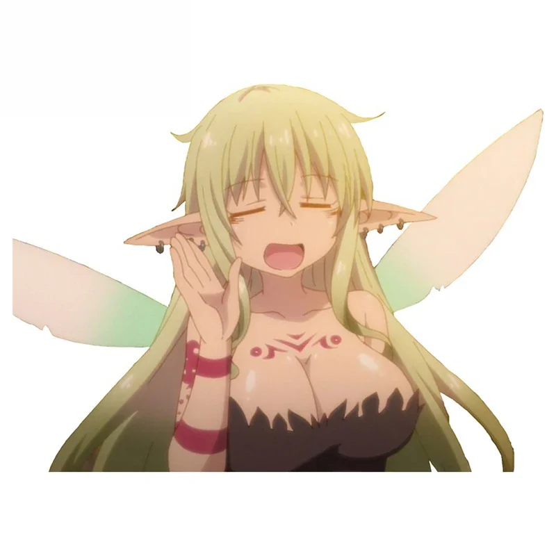 13 cm x 10 cm Interspecies İncelemeleri için Aloe Sevimli Araba Sticker Yaratıcı JDM Çıkartması Çizilmeye Dayanıklı Güneş Koruyucu Araba Styling