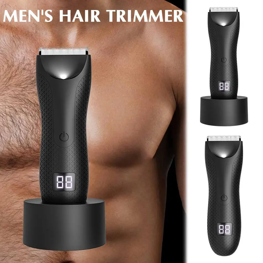 NEW Electric Showerproof Men Hair Trimmer Intimate Body Kit Shaver Head Ceramic Hair Comfortable Grooming Replaceable M0G2