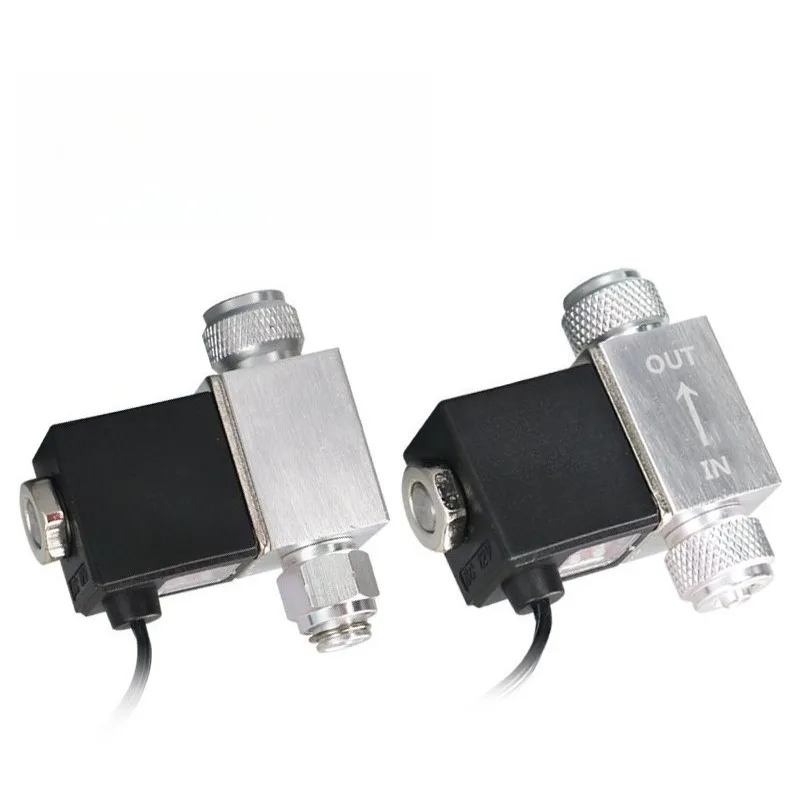 

DRZR Aquarium Solenoid Valve CO2 Pressure Reducing Gauge Switch Electromagnetic Aquatic Plant CO2 Special Accessory