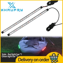 1 Set Red and Green 12 Inch LED Boat Bow Navigation Light Kits for Marine Boat Vessel Pontoon Yacht Skeeter